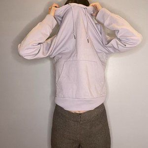 Gender neutral basic lilac light purple hoodie